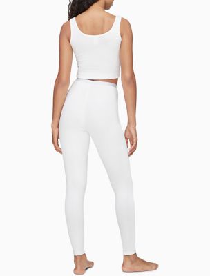 Logo ribbed sleep leggings