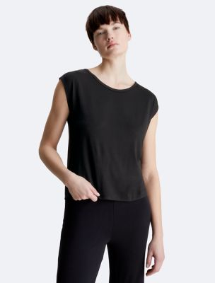 Calvin Klein Ultra Soft Modal Lounge Tank Top Black