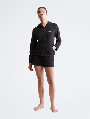 Modern Cotton Lounge Full Zip Hoodie + Sleep Short