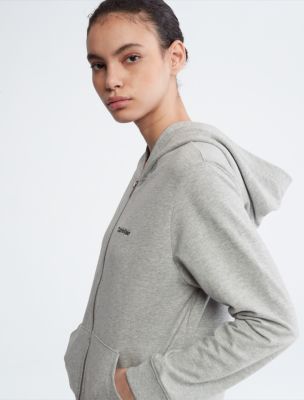 Modern Cotton Lounge Full Zip Hoodie | Calvin Klein® USA | Troyer