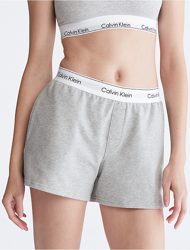 Calvin Klein Women's Modern Cotton Stretch, Tight Legging, Gray Heather, L