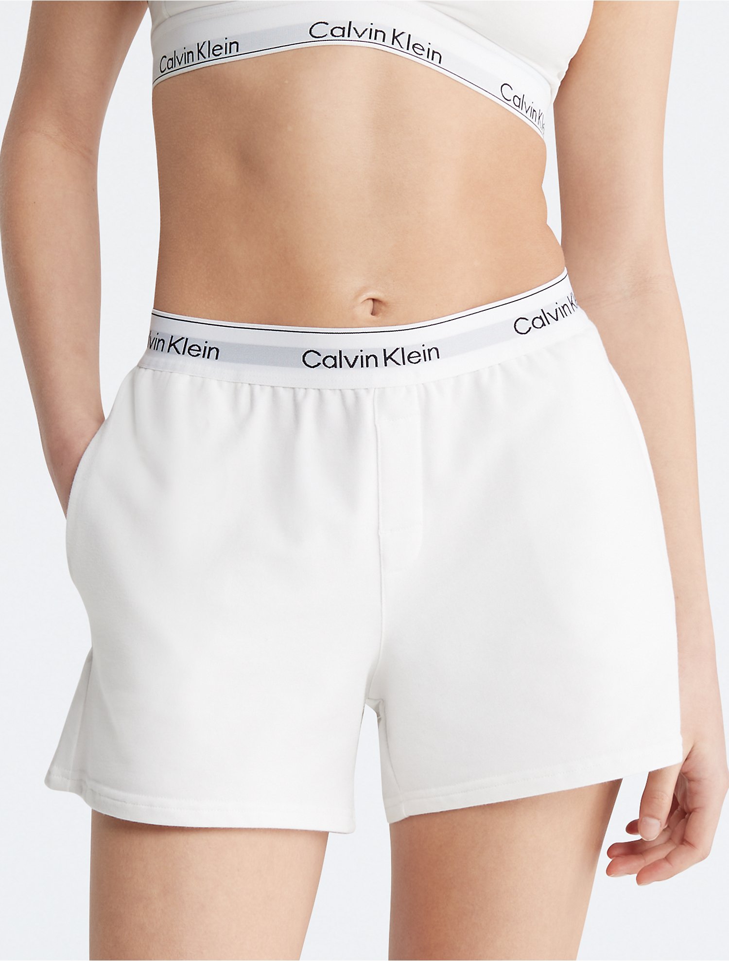 Calvin Klein Women's Modern Boxer Brief Underwear Qf7014 In Black