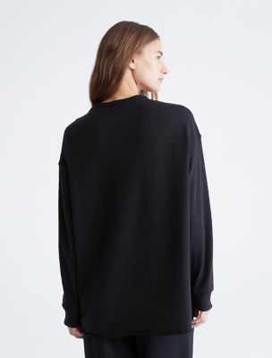 Calvin Klein Womens CK One Cotton Long Sleeve Sweatshirt