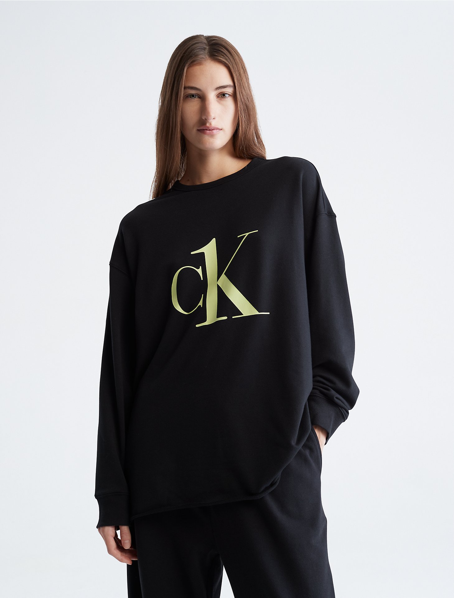 BES Melodramatisch Super goed CK One Long Sleeve Sleep Sweatshirt | Calvin Klein® USA