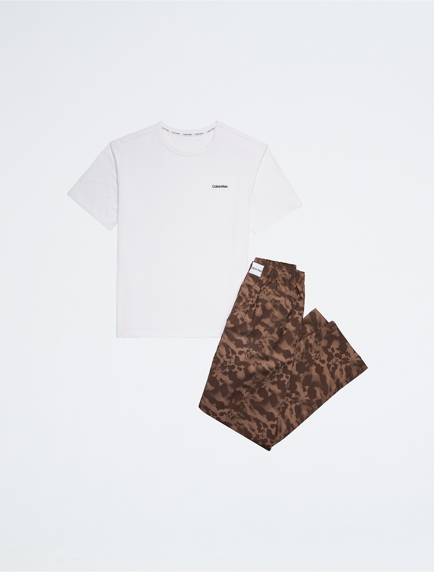 Pure Cotton Stretch T-Shirt + Sleep Pants | Calvin Klein® USA