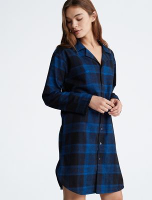 Pure Flannel Sleep Button-Down Shirt