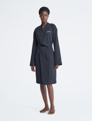 Calvin Klein Long Robe Black