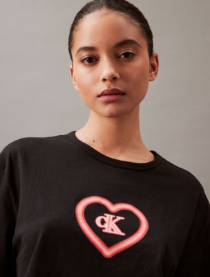 Calvin Klein Women's 1996 Cotton Unlined Triangle Bralette, Neon Heart  Carmine Rose at  Women's Clothing store