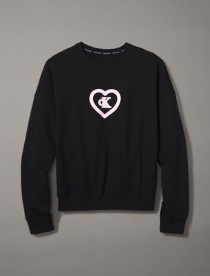 Calvin Klein 1996 V-Day Crewneck Sweatshirt, Black/Pink