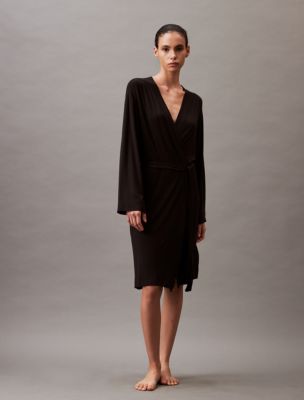 Calvin klein black robe best sale