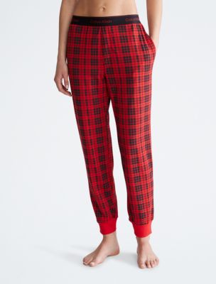 LTS Tall Red Tartan Pyjama Bottoms