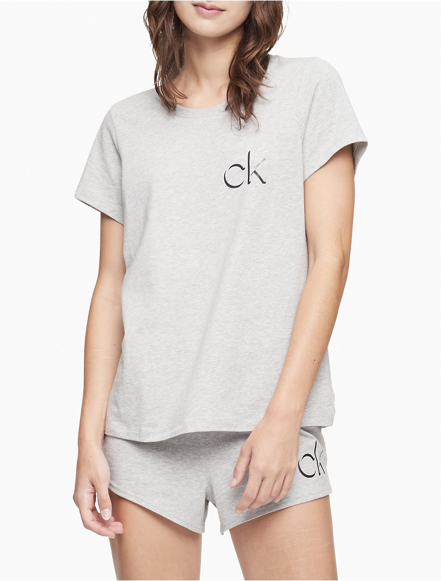 Carousel Logo Sleep T-Shirt + Sleep Shorts Set | Calvin Klein® USA