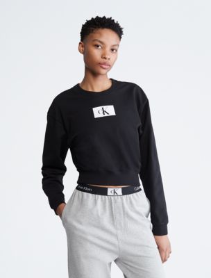CALVIN KLEIN Womens Graphic Zip Hoodie Sweater UK 18 XL Brown Cotton, Vintage & Second-Hand Clothing Online