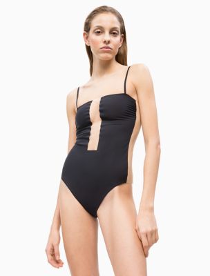 calvin klein bandeau swimsuit