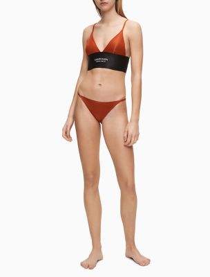 longline triangle bikini top