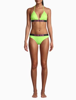 calvin klein intense power triangle bikini top