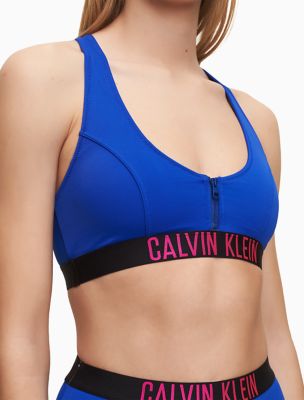 calvin klein zip bralette