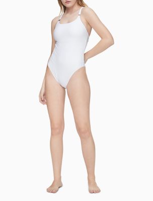 calvin klein scoop neck swimsuit