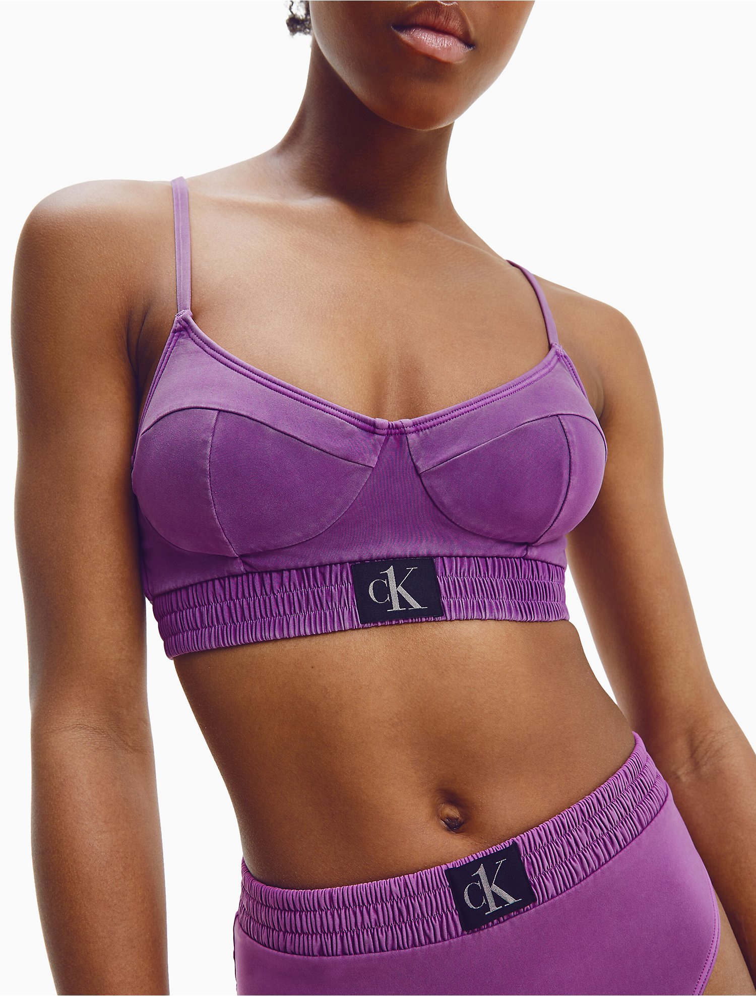 CK Authentic Demi Bralette Swim Top | Calvin Klein® USA