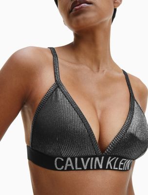 Calvin Klein Swimwear SMALL TRIANGLE - Bikini top - urban army