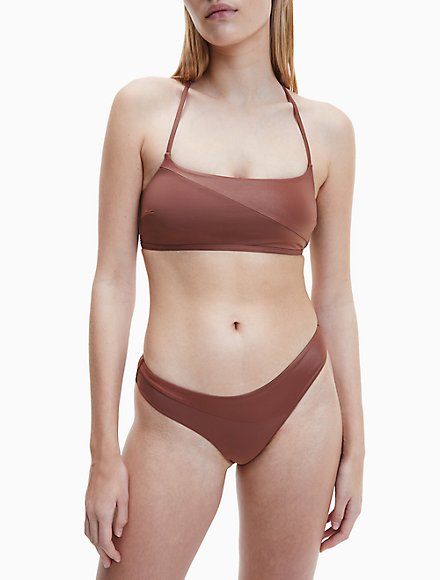 Top bikini push-up Core Solids Calvin Klein Donna Sport & Swimwear Costumi da bagno Bikini Bikini Push Up 
