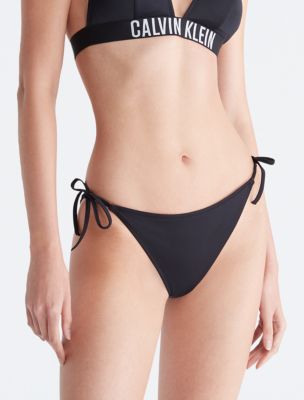 Calvin klein Brazilian Tie Side Bikini Bottom Black