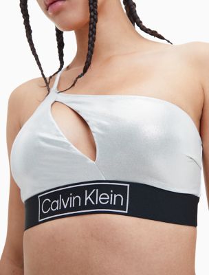 calvin klein one shoulder bikini top