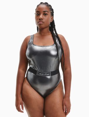 Core Festive Plus Scoopneck Swimsuit