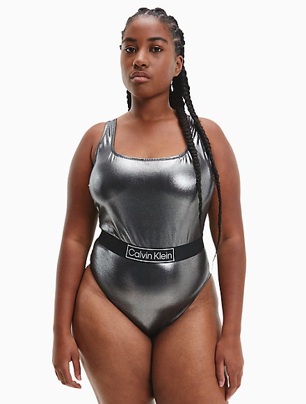 Secure Geometry Taiko belly Women's Swimsuits & Swimwear | Calvin Klein