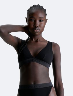 Signature triangle bralette, Calvin Klein, Shop Bralettes & Bras For  Women Online