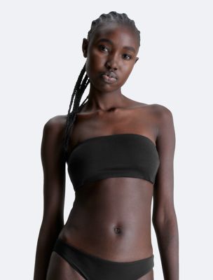 Solid - Solid Bandeau Bikini Top for Women
