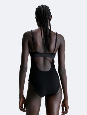 One-piece swimsuit Calvin Klein Black size 6 US in Not specified