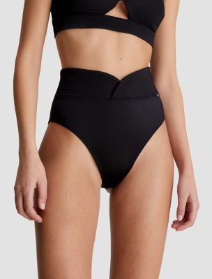 Structured High Waisted Bikini Bottom