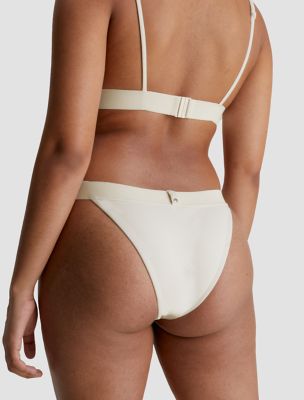Calvin Klein monogram bikini set in white
