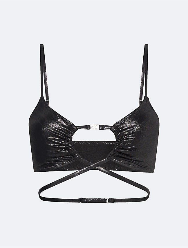 Bodega Bralette - Textured Triangle Bralette Bikini Top for Women