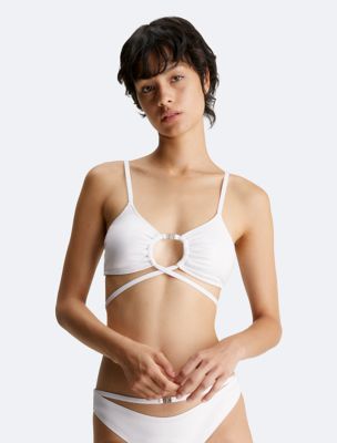 Strappy Bralette Top, White