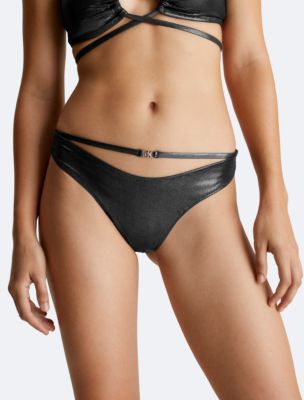 Two-piece bikini shorts bottom Feminine lace-up textured Swimsuit Set –  KesleyBoutique