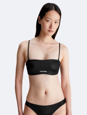 Calvin Klein Women's Logo Strappy 2-Piece Bikini Swimsuit Black Size XS #25