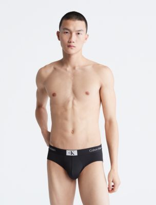 Calvin Klein CK One men black logo print micro hip brief underwear