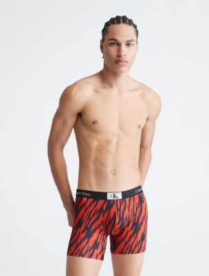 Calvin Klein 1996 Micro Boxer Brief, Tiger Stripe Print/Hazard