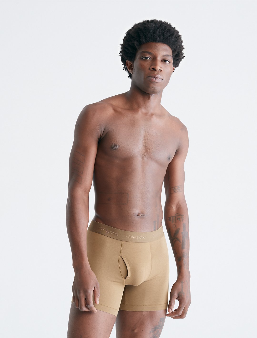Buy Calvin Klein Underwear Men Stone Grey Low Rise Silk Knit Solid