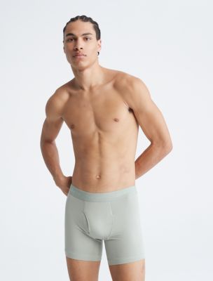 Men's Boxers: Printed or Plain Cotton Underwear