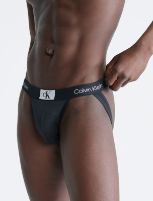 Calvin Klein Men's Micro Stretch 3-Pack Jock Strap, 3 Black, L at   Men's Clothing store