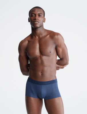 Trunk Style Briefs in Steel Blue Rings by Wood Underwear