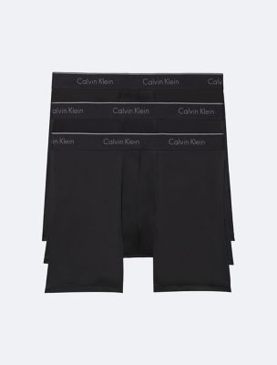 Calvin Klein Intense Power Microfibre 3-pack Stretch-jersey Boxer Briefs in  Black for Men