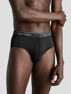 Calvin Klein Men's Cotton Stretch 3-Pack Hip Brief (Small, Black Body, Red,  Black, Brown) at  Men's Clothing store