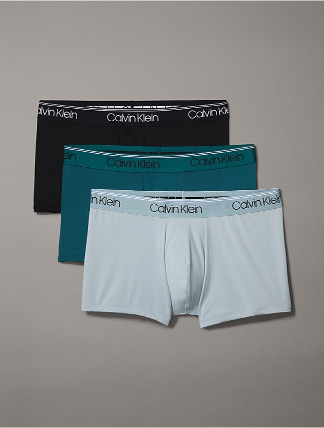 Calvin Klein Days of the Week Contrast Waistband Trunks, Pack of 7, Black, S