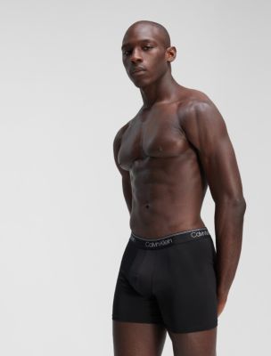 2 Calvin Klein Men's Cotton Stretch Boxer Briefs Black Size Large Nu2666  for sale online