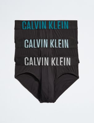 Calvin Klein Men's Microfiber Stretch Multipack Thongs, Black/Black/Black,  S at  Men's Clothing store
