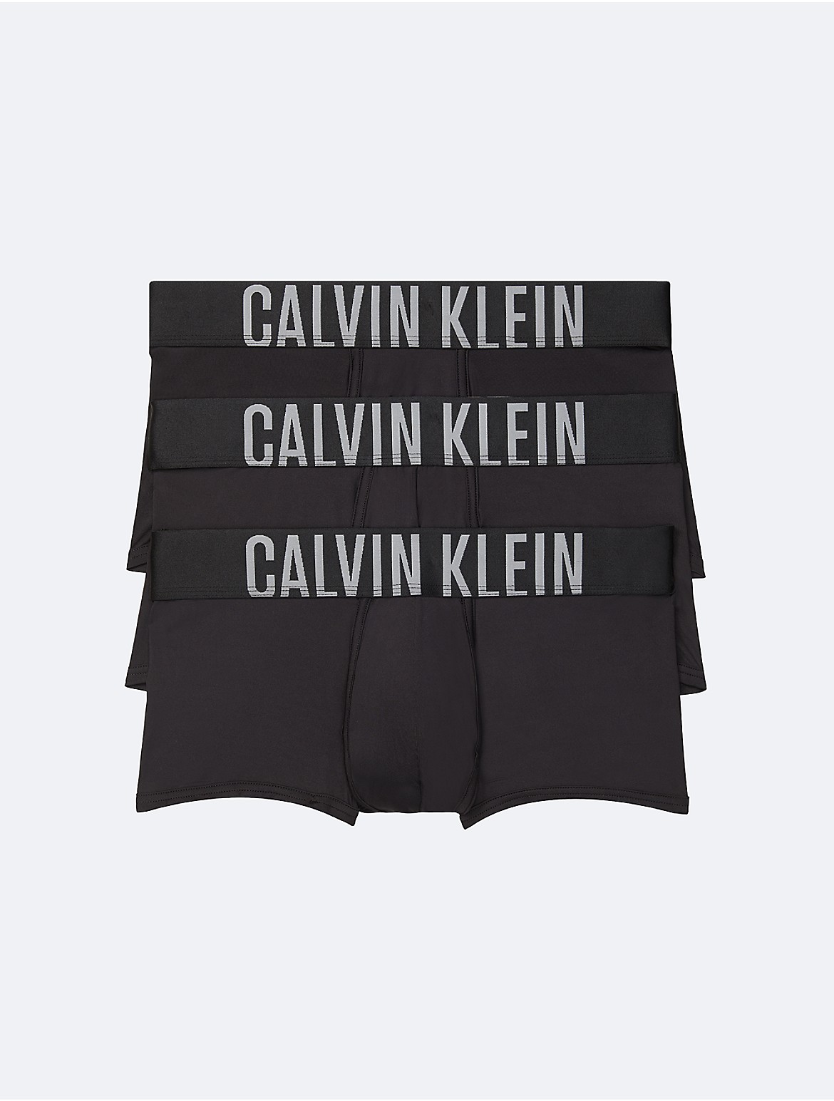 Calvin Klein Men's Intense Power Micro 3-Pack Low Rise Trunk - Black - XL
